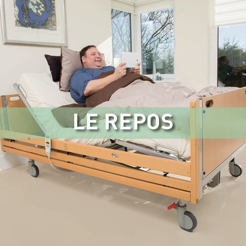 Lit releveur, lit médical Fortissimo-Gamme comfort -Releve Jambe elect
